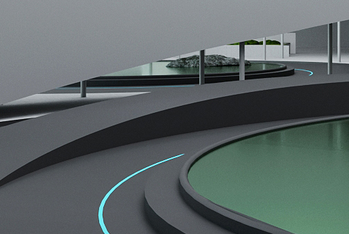 企業(yè)總部中庭景觀設(shè)計(jì)